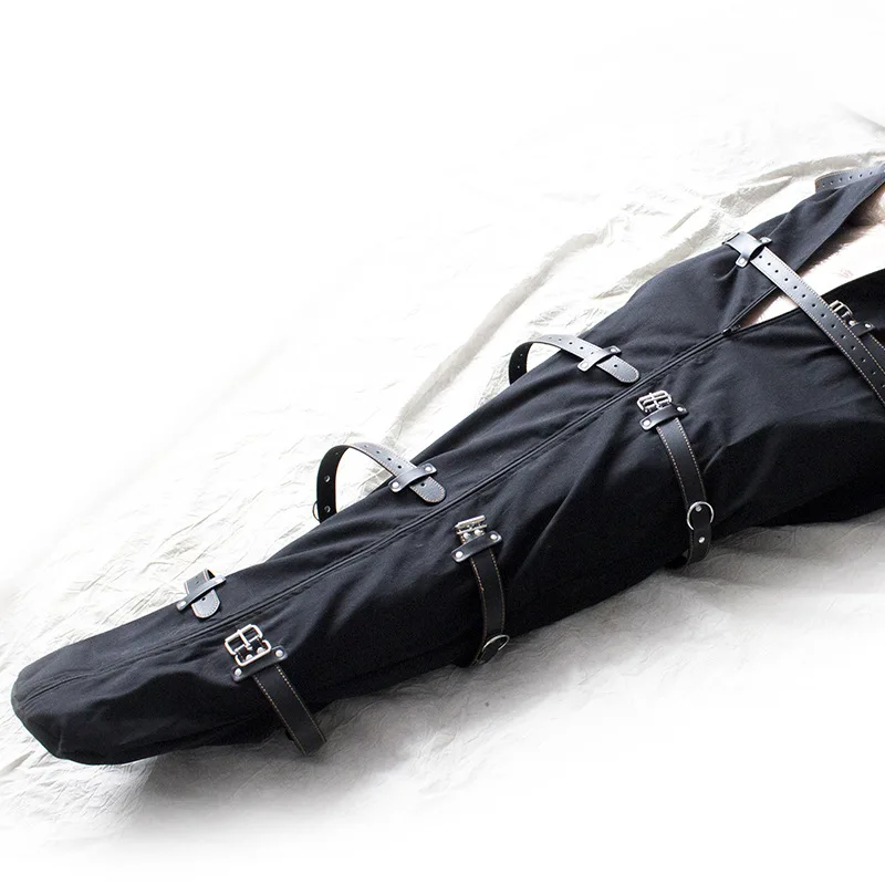 SM Canvas Shroud Bag Leather Bondage Strap Body Harness Full Body Bondage Alternative Bondage Headless Costumes Couple Bad Taste