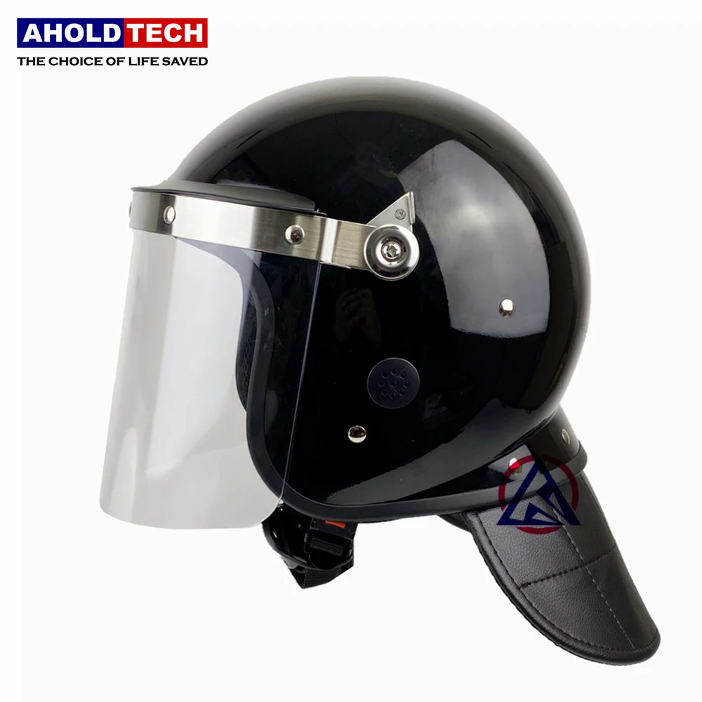 Aholdtech L01-1 Police Anti Riot Helmet With Flat Visor Full Face ABS+PC
