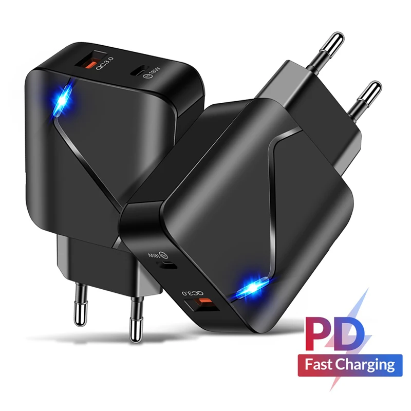 18 Вт мини стены USB зарядное устройство для мобильного телефона с разъемом спецификации Usb Type-c