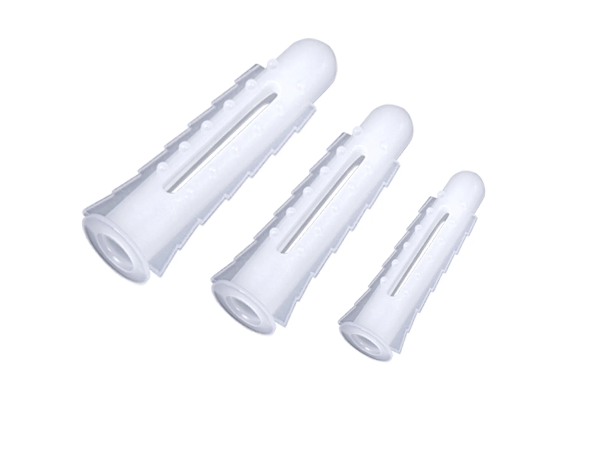 PE 6mm 8mm10mm strengthens thick white plastic expansion tube wall anchor plug screw screw