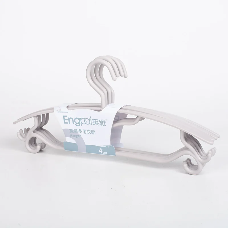 Wholesale Red Plastic Hangers Durable Use with Flexibility Glossy Single Tier Hook Type Installation for Cloths Wardrobe