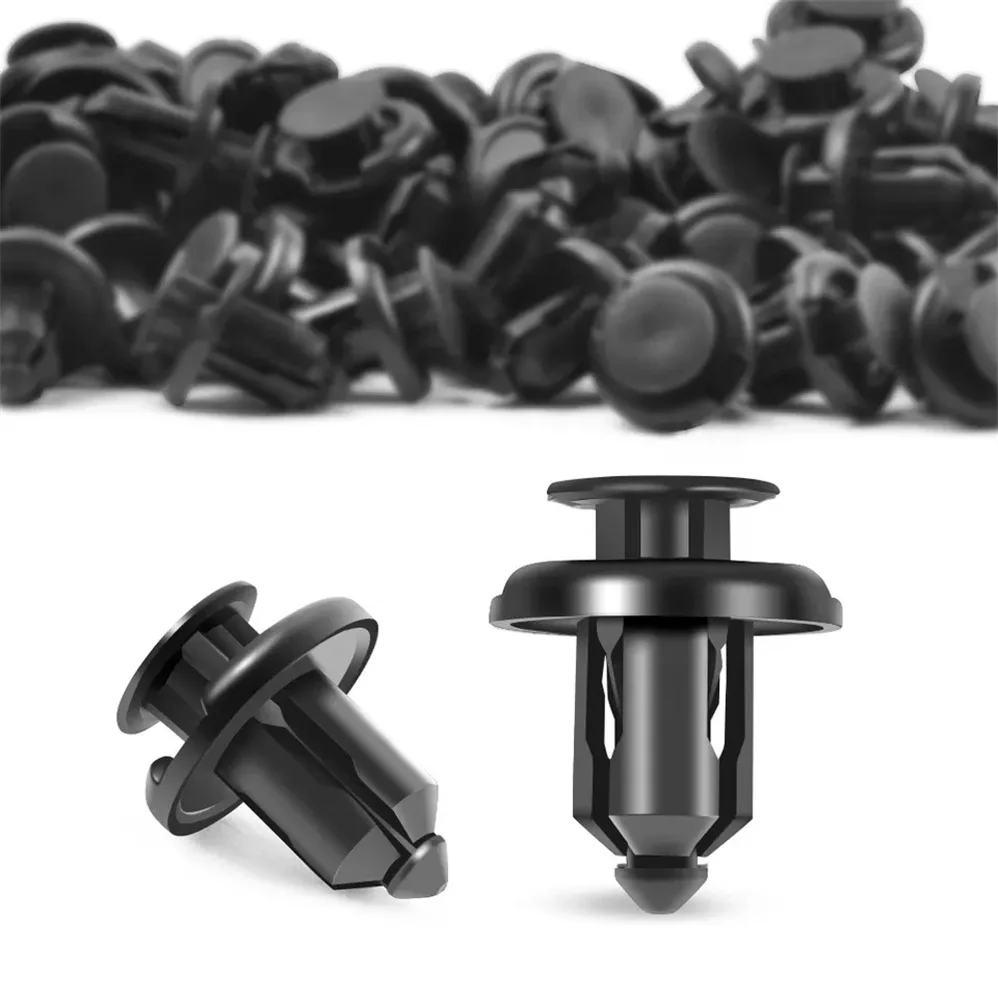 QGZ051 100PCS Bumper Clip 10mm Fender Liner Clip for Honda CR-V Accord Civic and Acura Plastic Nylon Plastic Car Clips Fastener