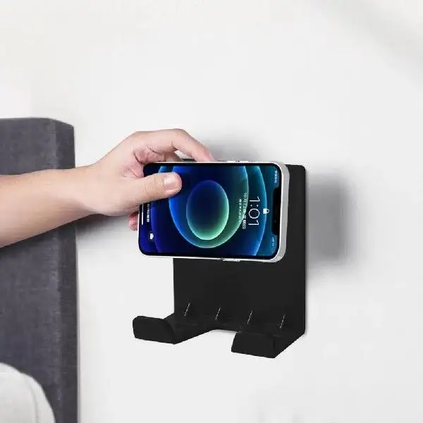 New high quality portable compact self-adhesive wall plastic lazy mobile phone holder
