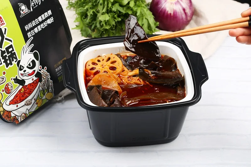
Wholesale Vegetable Haidilao Instant Oil Seasoning Self Heat Mini Hot Pot 