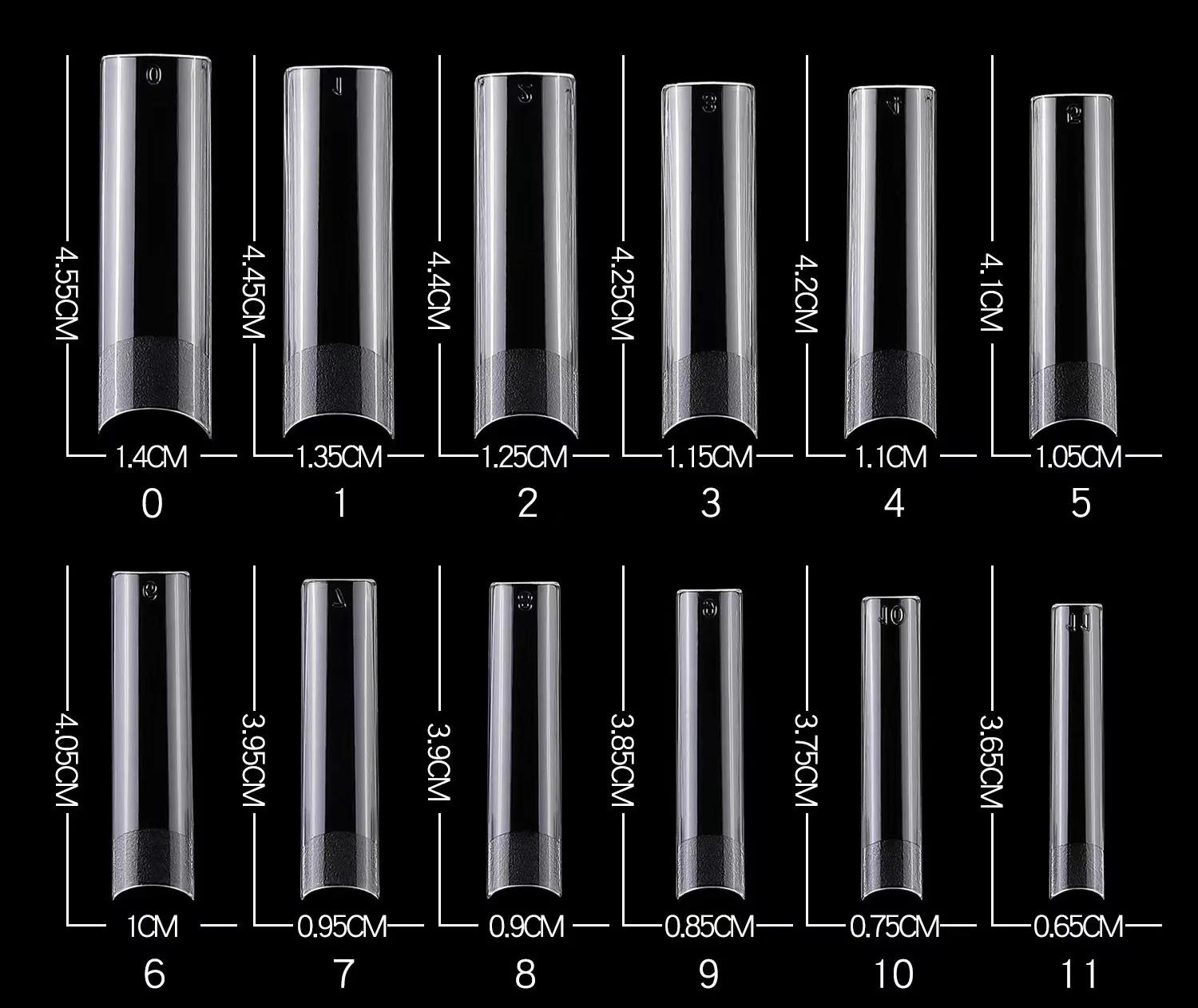 Finger Artificial Full Cover French False Non C Curve Stiletto pointed Square Coffin Super Clear Matt Soft Gel Nail Tips