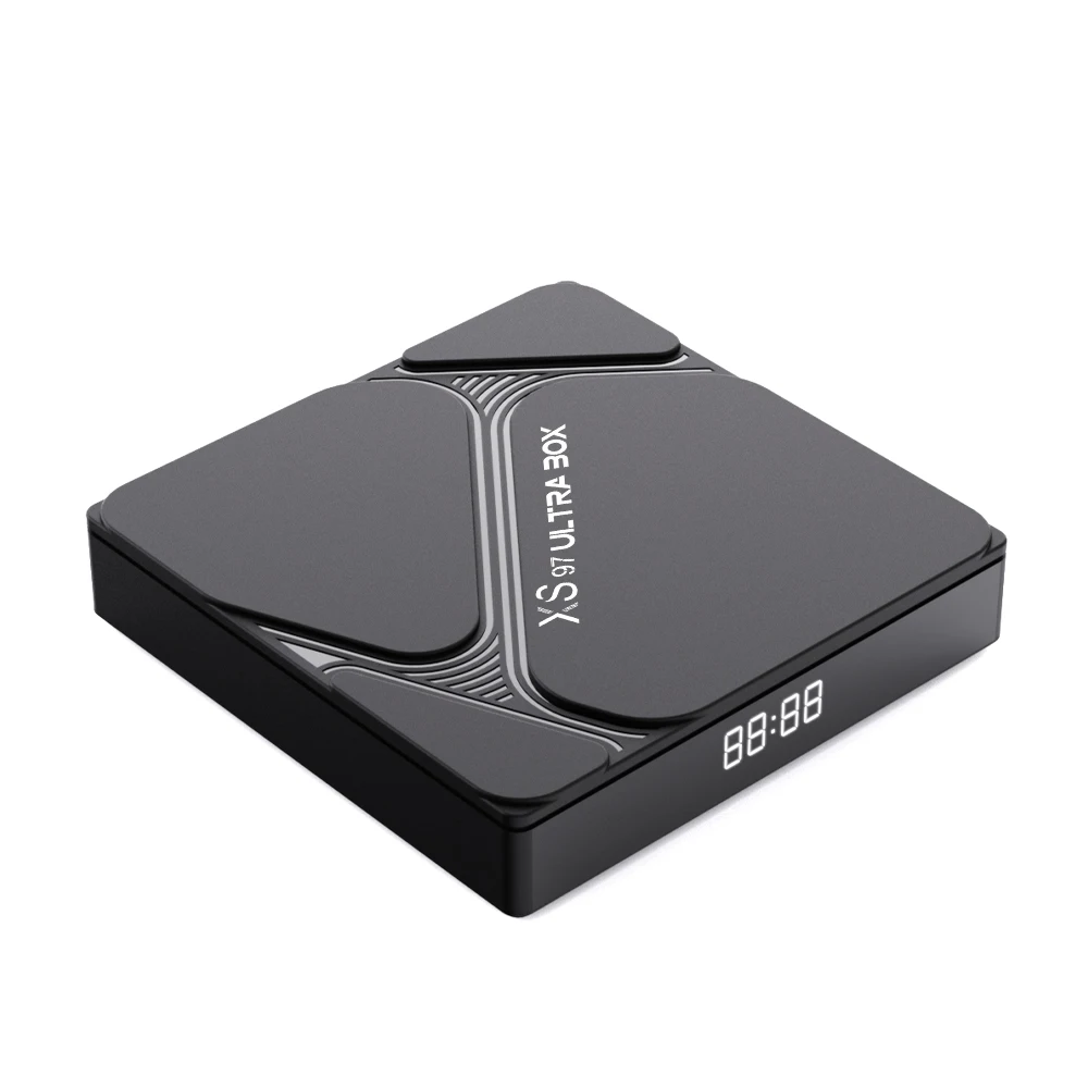 Hot Sale Wholesale XS97 Ultra TV BOX Amlogic W2 2.4+5G WIFI Quad Core 4+32GB Android TV Box USB With factory best