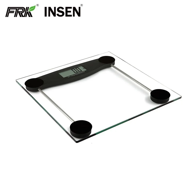 Amazon Горячая продажа прозрачное закаленное стекло персональная точность высокое качество портативная ванная комната весы тела