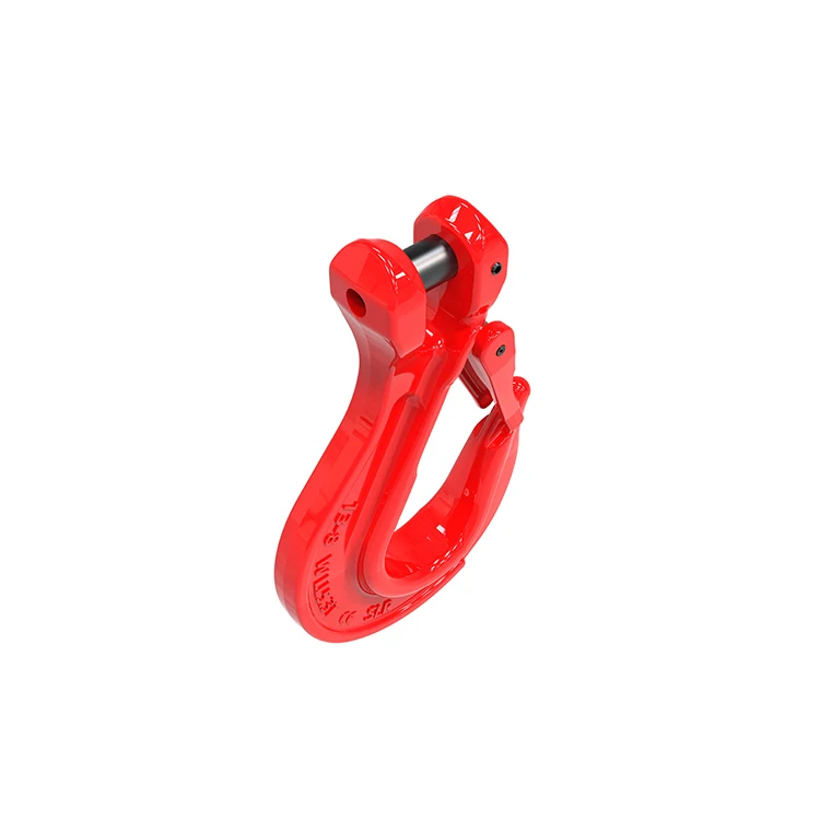 Shenli Rigging g80 alloy steel clevis sling hook with forged latch/10 ton lifting hook