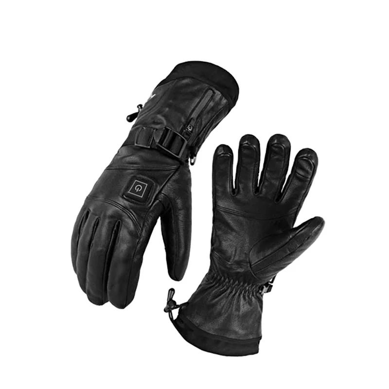 The Hottest Selling Protective Leather Rechargeable Snow Winter Electric Heated Gloves