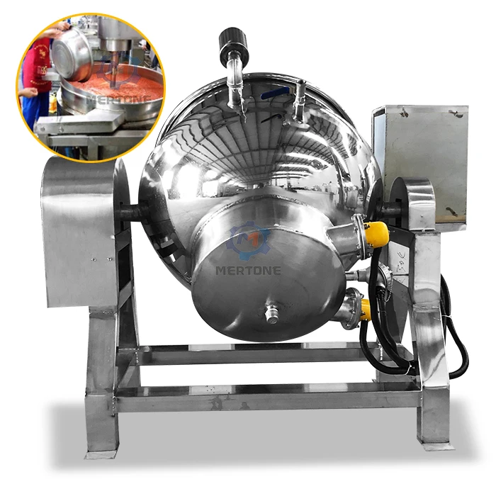 Electric Jacketed Kettle For Fruit Sauce Steam Jacket Autoclave