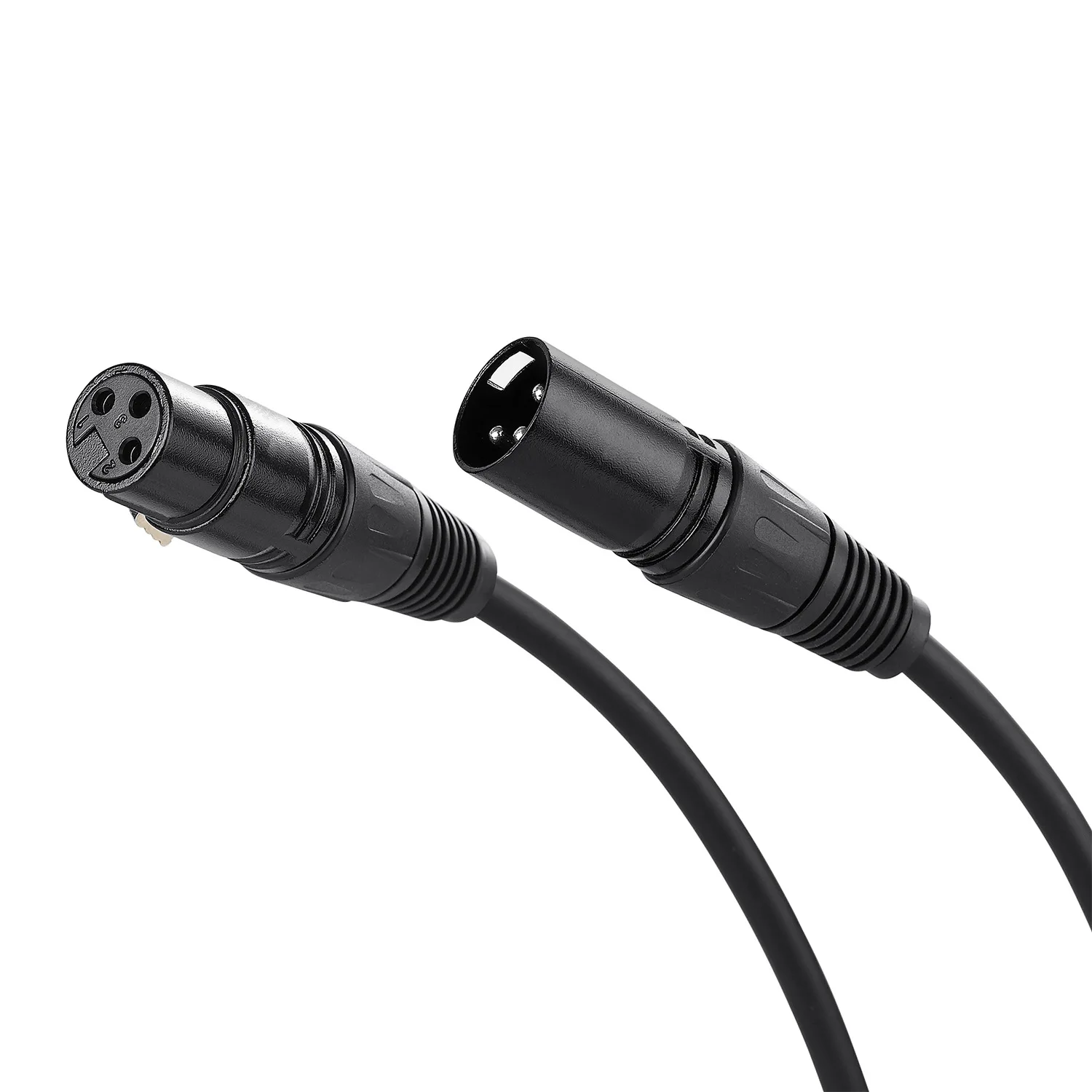 High quality xlr cable 1.8m black Zinc alloy head microphone cable