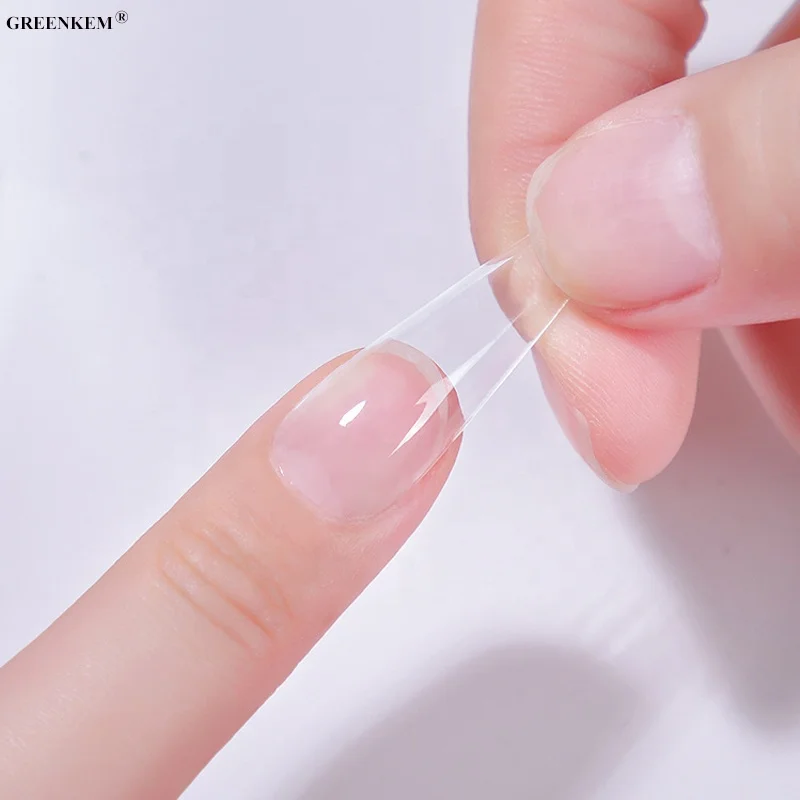High Quality Professional Clear Glue Soak UV Nail Tips Glue Soft Gel X Nails Extension Tips Gel Solid Nail Tip Glue Gel