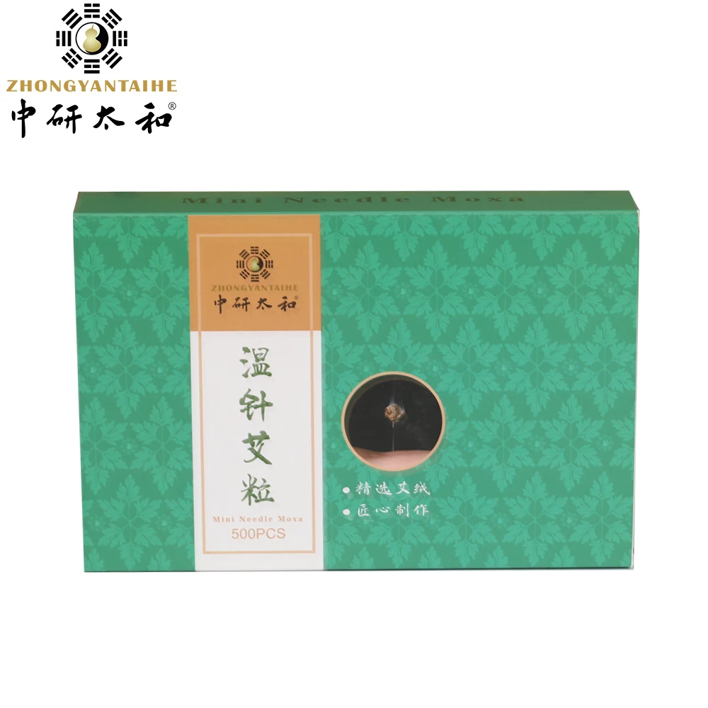 ZhongYan Taihe Mini Needle Moxa Stick Acupuncture Moxibustion Patches 500pcs/box