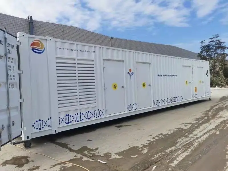 Mobile Quick BSL-2 PCR Laboratory Hospital Real-time nucleic acid Testing With all-around machine