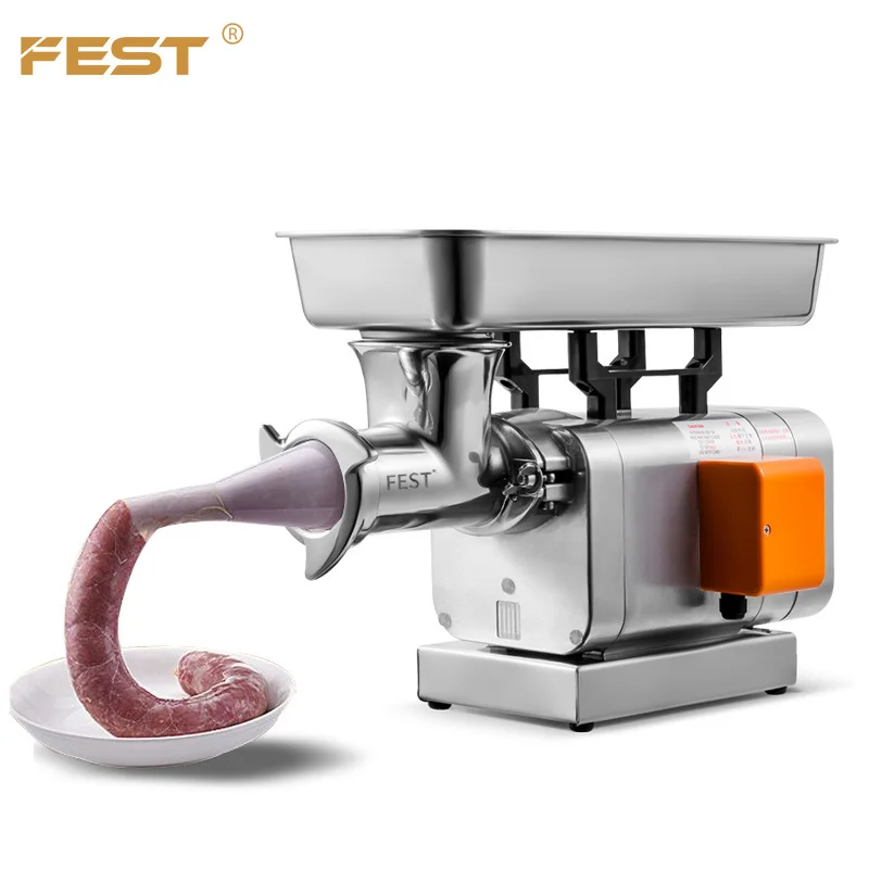 Commercial Industrial Multi-functional Meat Mincer Industrial Frozen Meat Grinder Electric Meat Mincer Sausage Filler Stainless Steel