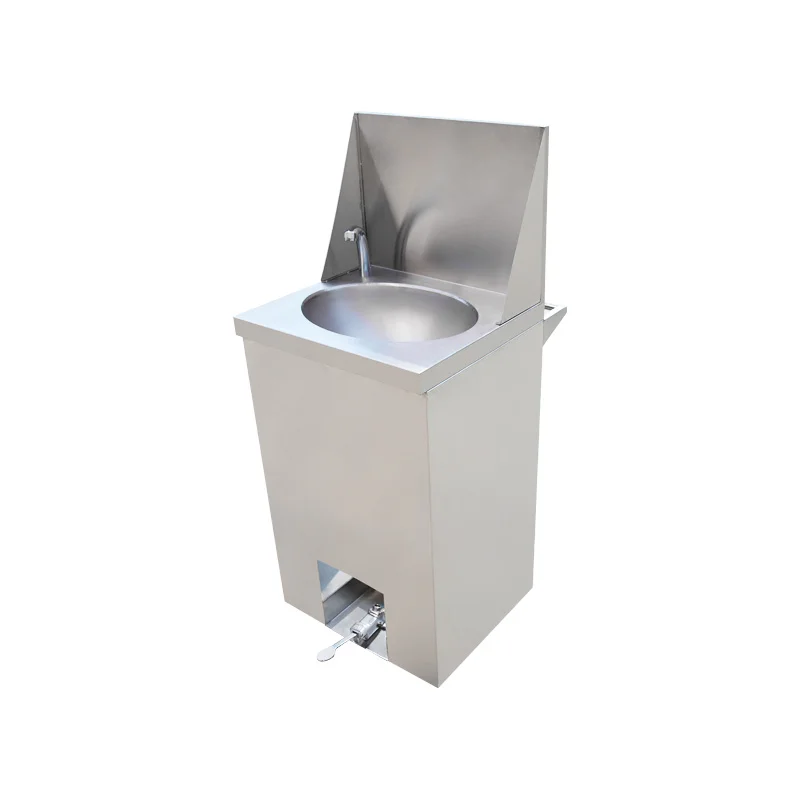 Medical camping kitchen Commercial stainless steel foot wash sink
