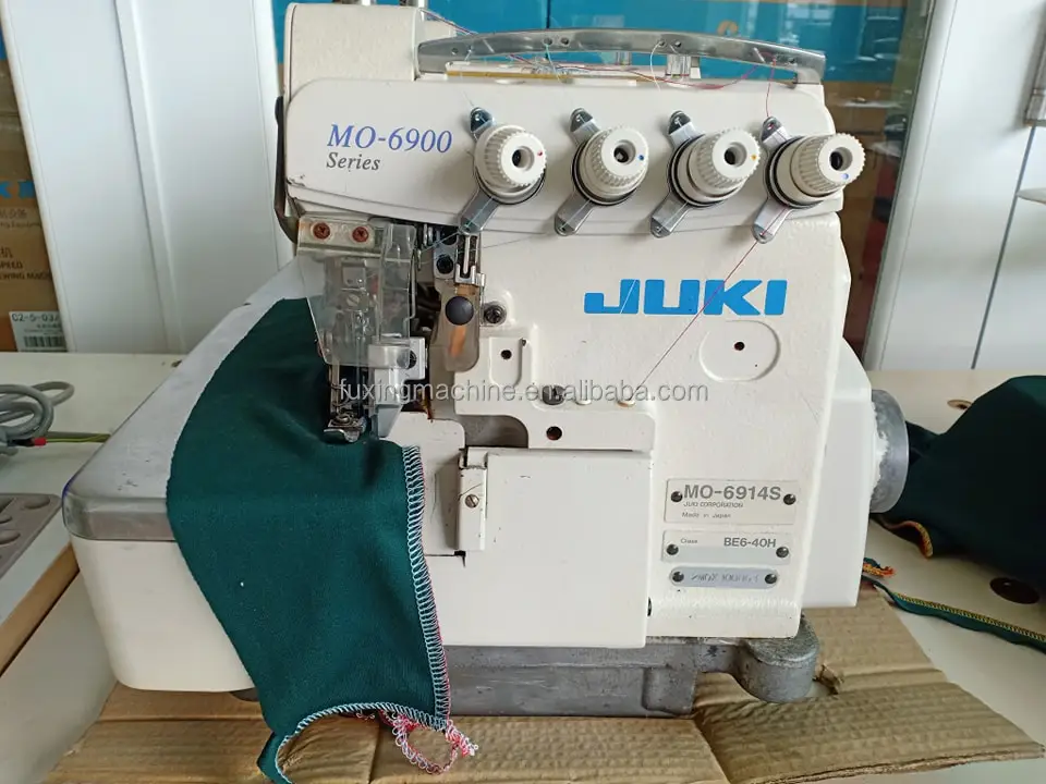 Japanese Second-hand Jukis 6914 High Quality High Speed Industrial Overlock Sewing Machine for Sale