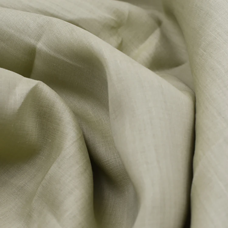 Hot sale 100 pure natural ramie yarn material women shirt summer skirt dress shirting 100% ramie fabrics for clothing