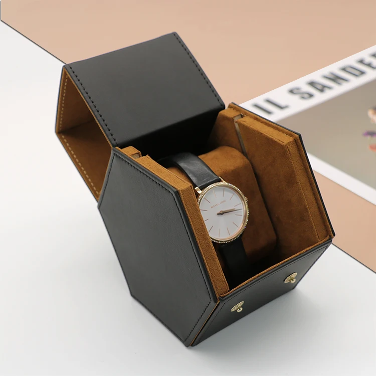 Packaging Box Leather Luxury Man Single Watch Case