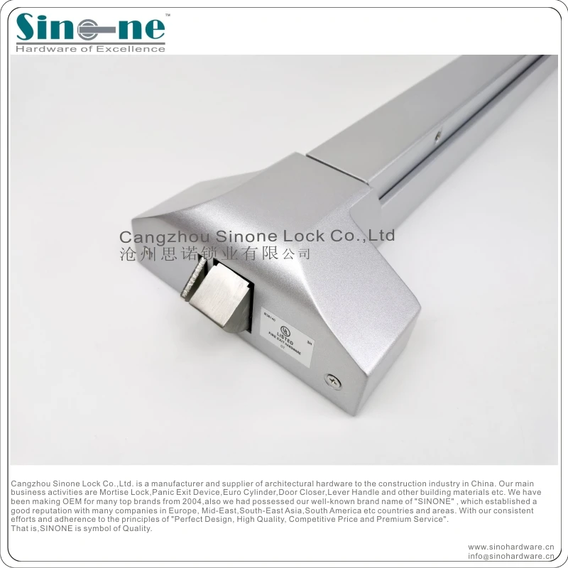 Panic Exit Device fire door horizontal push panic bar for single double hospital emergency fire escape door