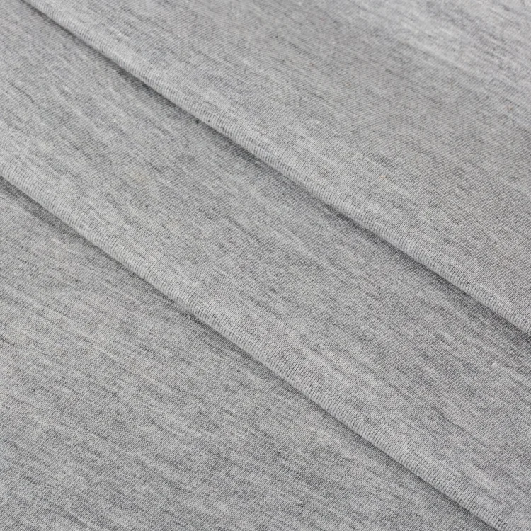  65% полиэстер 35% хлопок трикотажная одинарная ткань для футболок и домашних платьев