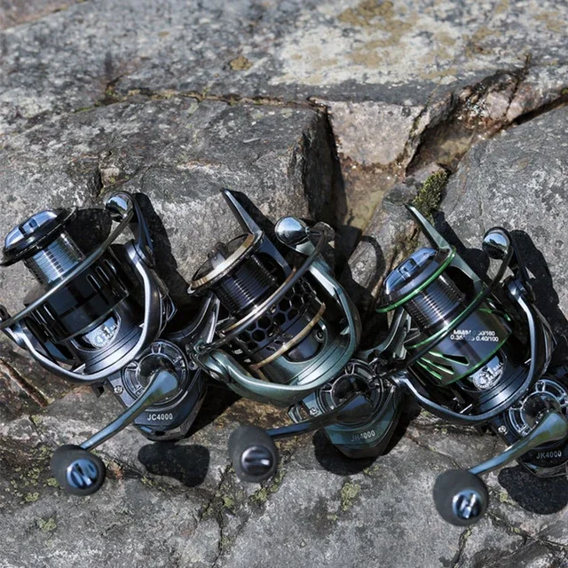 NEW JK1000 JK2000 JK3000 JK4000 Upgrading Fishing Spinning Reel 9+1BB 4+1BB 5.2:1 max 8KG Drag Casting Wheels All-Metal Spool