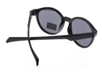 Stylish and Ccool Eye-catching Lightweight Flexible Frame Black Retro-Vintage Thin Round Tinted Sunwear Sunglasses Unisex