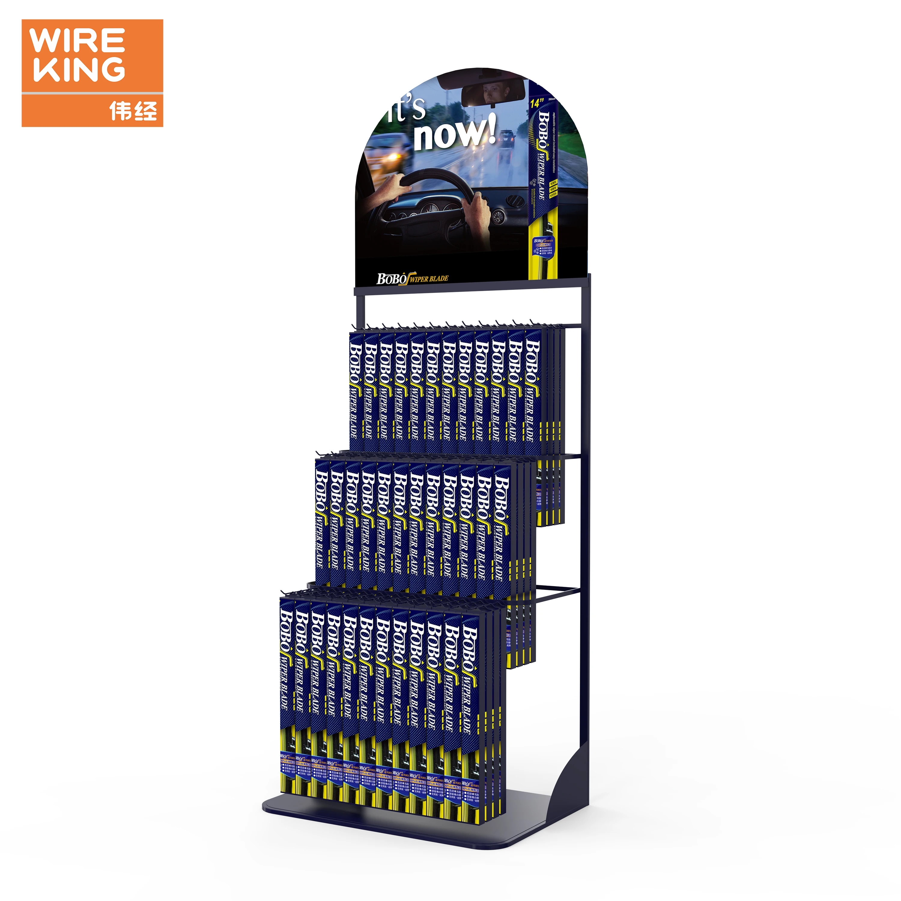 Customized Floor Standing Display Stand Automotive Parts Shelf Metal Rack Stand Auto Parts Store Racks