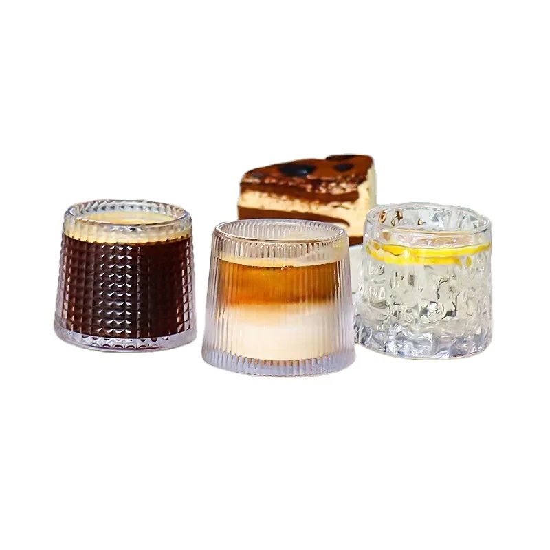 Whiskey Decanter 6oz 7oz Rotatable Wine Glass Rotate Whiskey Tumbler Rock Shot Glass