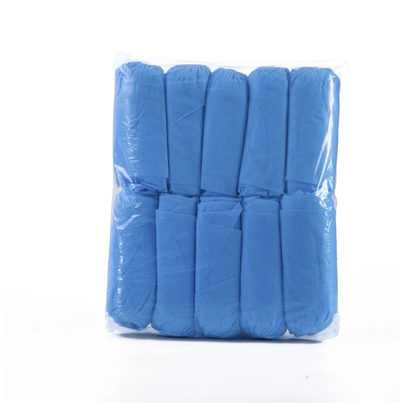 Хит продаж сертифицированные медицинские поставки Синий Одноразовый нескользящий мягкий хирургический чехол для обуви нетканый полипропилен