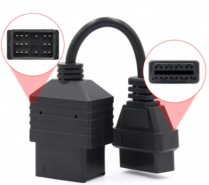 OBD2 OBD-II 16 Pin гнездовой разъем удлинителя для 17Pin Диагностический кабель Toyota