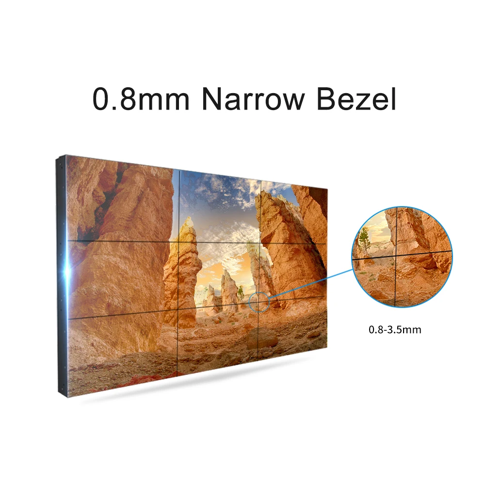 43 inch Structure Standing 3.5mm Narrow Bezel Indoor Splicing Screen LCD Video Wall Advertising display