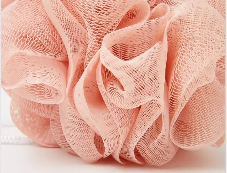 2021 hot selling colorful Mesh Shower Sponge wholesale bath flower eco-friendly bath ball