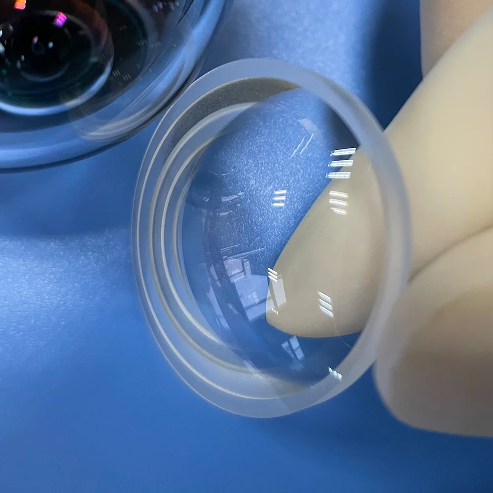 Manufacturers K9 concave convex ENS optical glass Meniscus lens with Ar coating