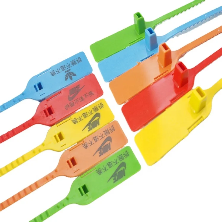
Custom Pull Tight Self-Locking Disposable Plastic Security Seal With QR Code 