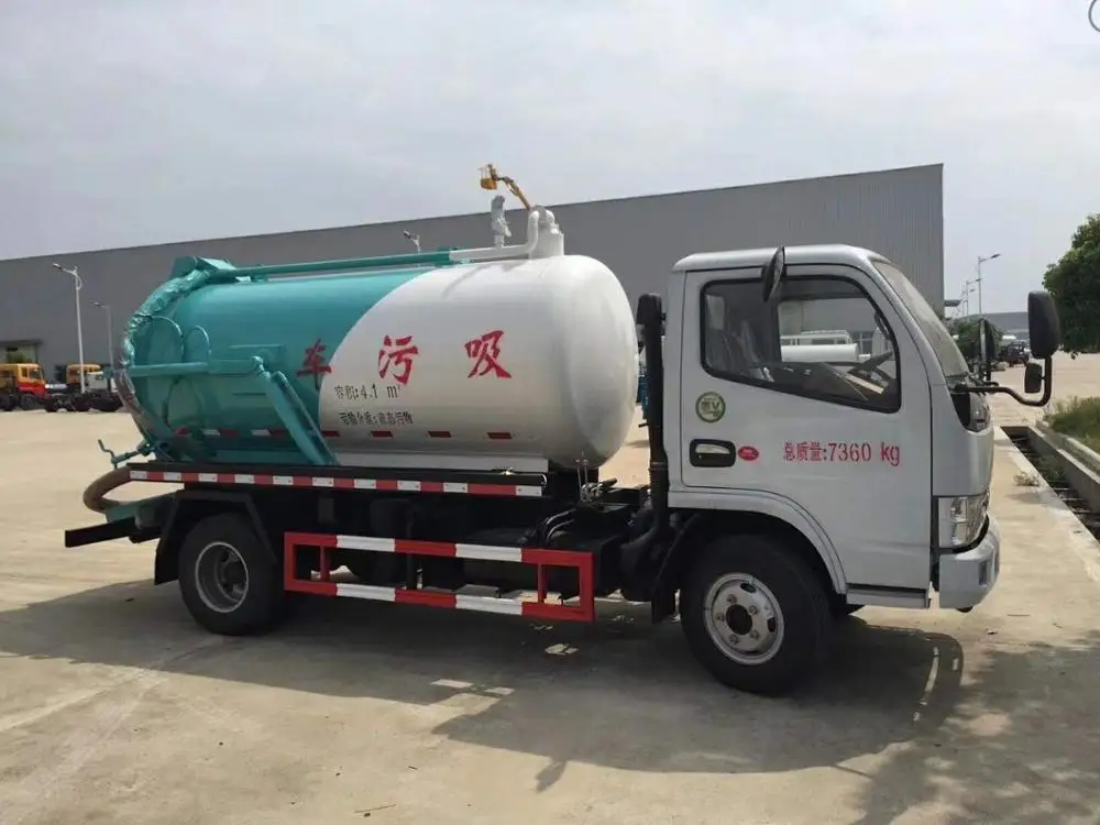 Dongfeng duolika 5000 liter sewage truck for sale