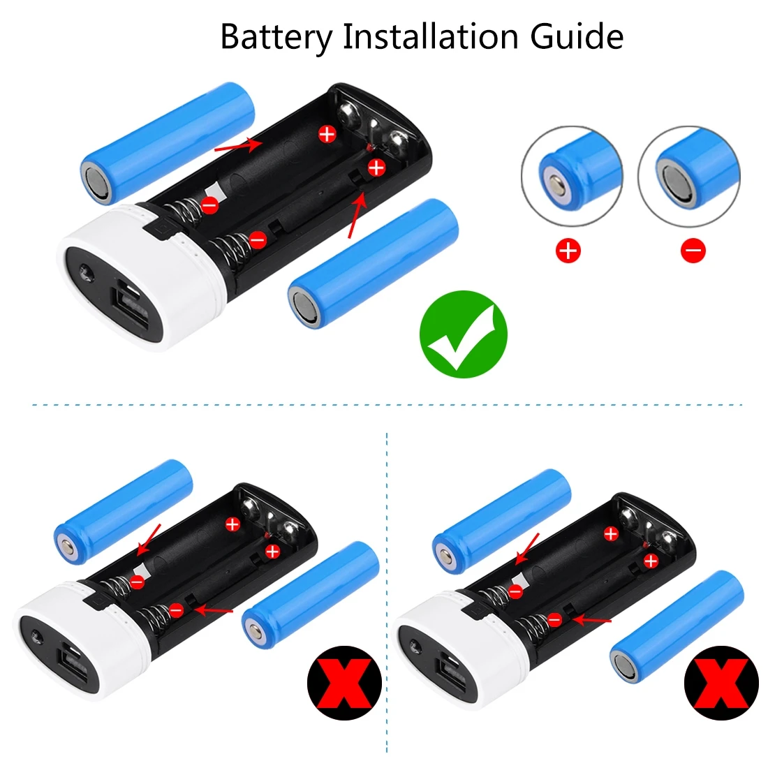  DIY 2x18650 корпус батареи портативное зарядное устройство чехол коробка USB порт со светодиодным индикатором без