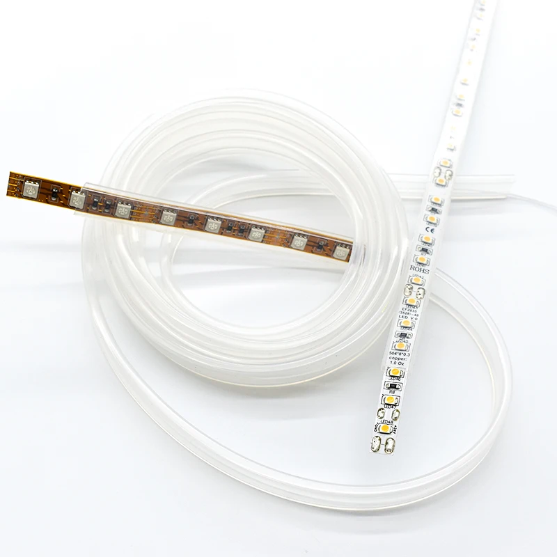 
Transparent square silicone rubber hose with end cover and clip 