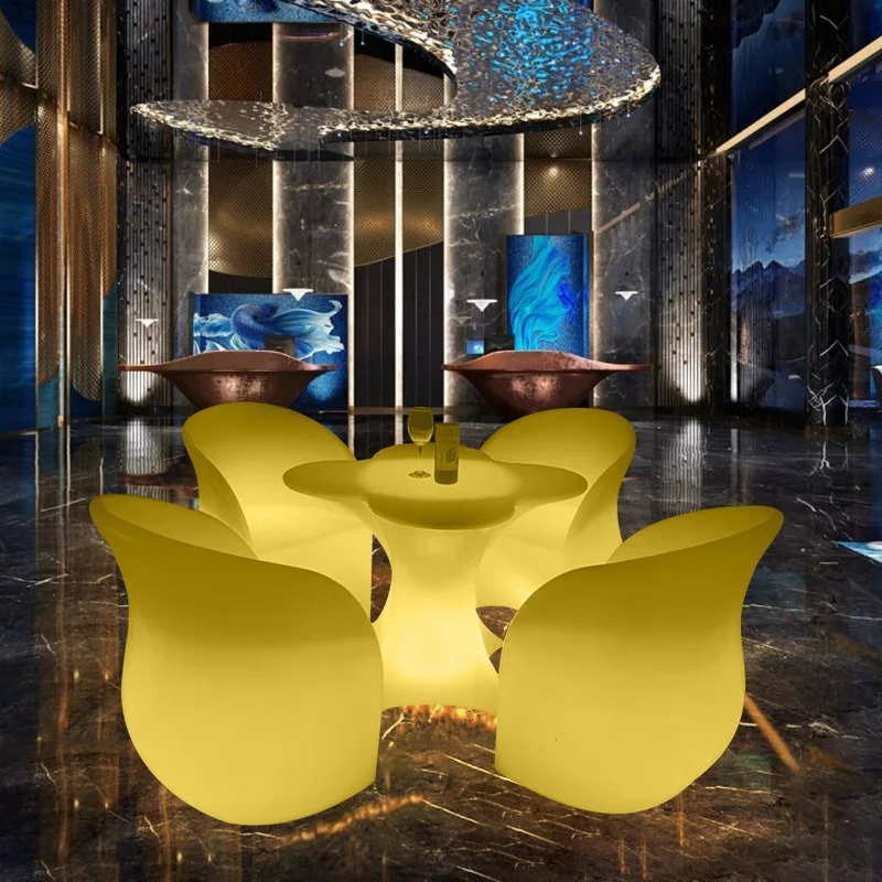 RGB 16 Colors LED Coffee Table/Modern LED Furniture/ LED Table and Chair for Event