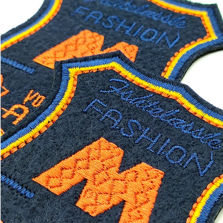 Clothing hats knapsack For Woven Embroidery Logo graphic Patches Custom Embroidered patch iron on badges