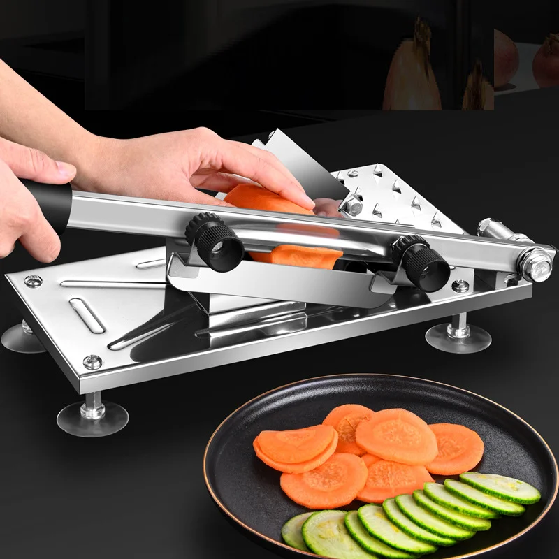 Household Manual Meat Cutter Slicer Small Portable Stainless Steel Lamb Slicing Machine