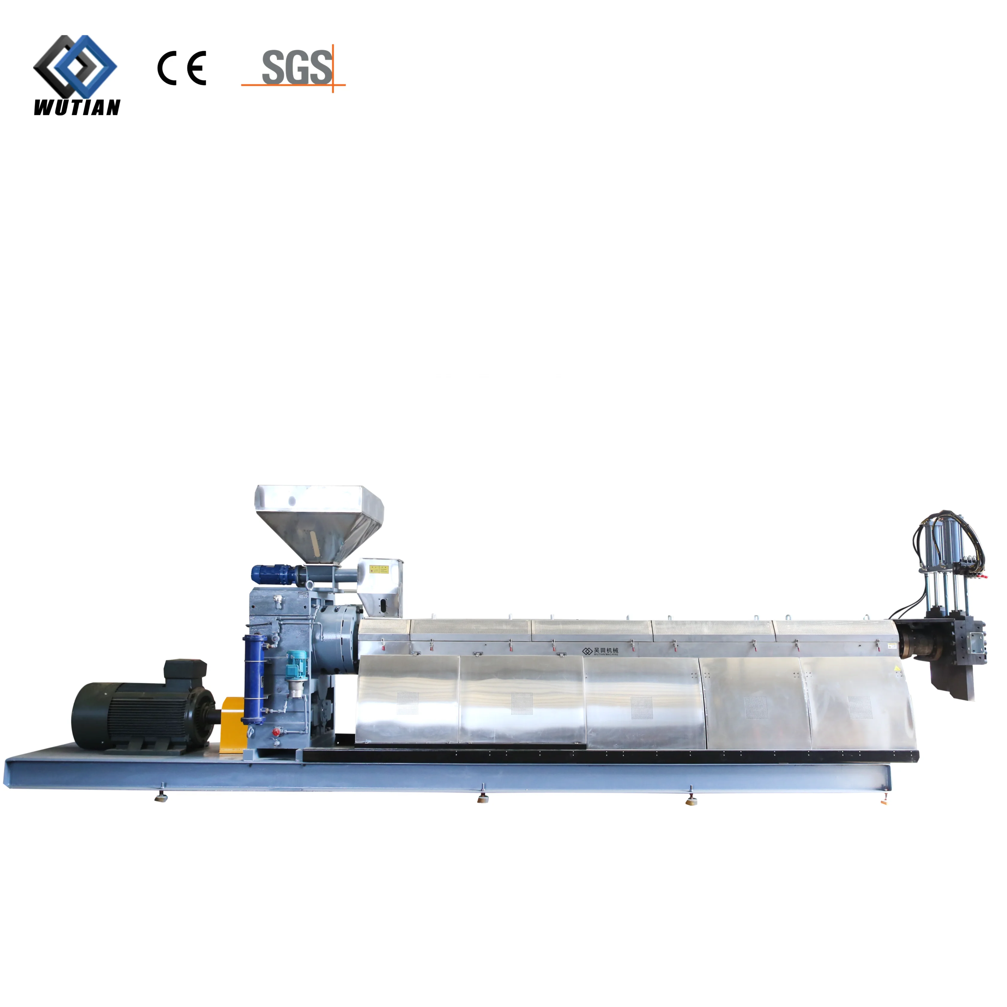 Plastic Recycling PP LDPE Two Stage Single Screw Granulating Extruder Line Automatic Plastic Recycling Machine LDPE washing line