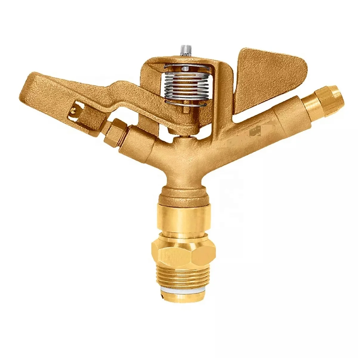 3/4 Inch Full Or Part Circle Male And Female Brass Impact Sprinkler With Brass Nozzle