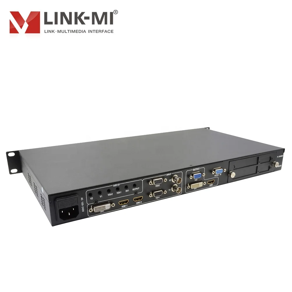 LINK-MI DVI + HDMI VGA CVBS светодиодный видео процессор 7 вход 3 выход бесшовные передачи PIP замораживание изображения на одной пуговице черный экран