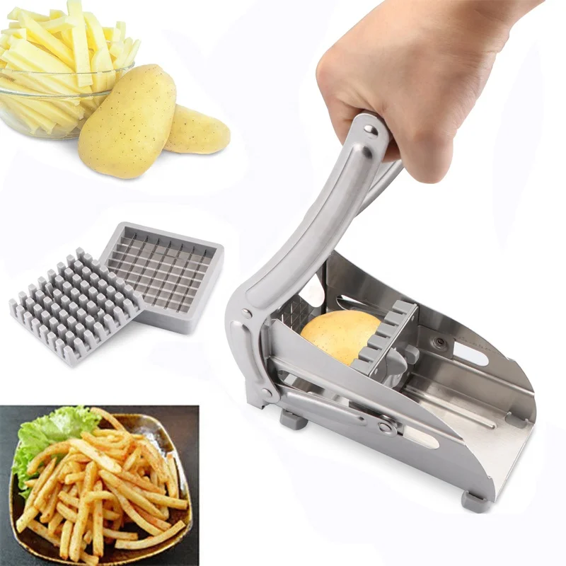 Stainless Steel French Fries Cutters tornado potato Chips Strip Cutter Maker Slicer Chopper Dicer Blades Kitchen Gadgets