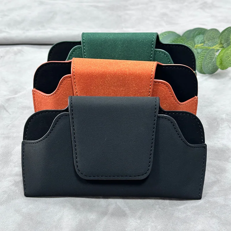 Sunglass Holder for Car Visor Leather Car Glasses Holder Clip Visor Accessories Eyeglasses Holder