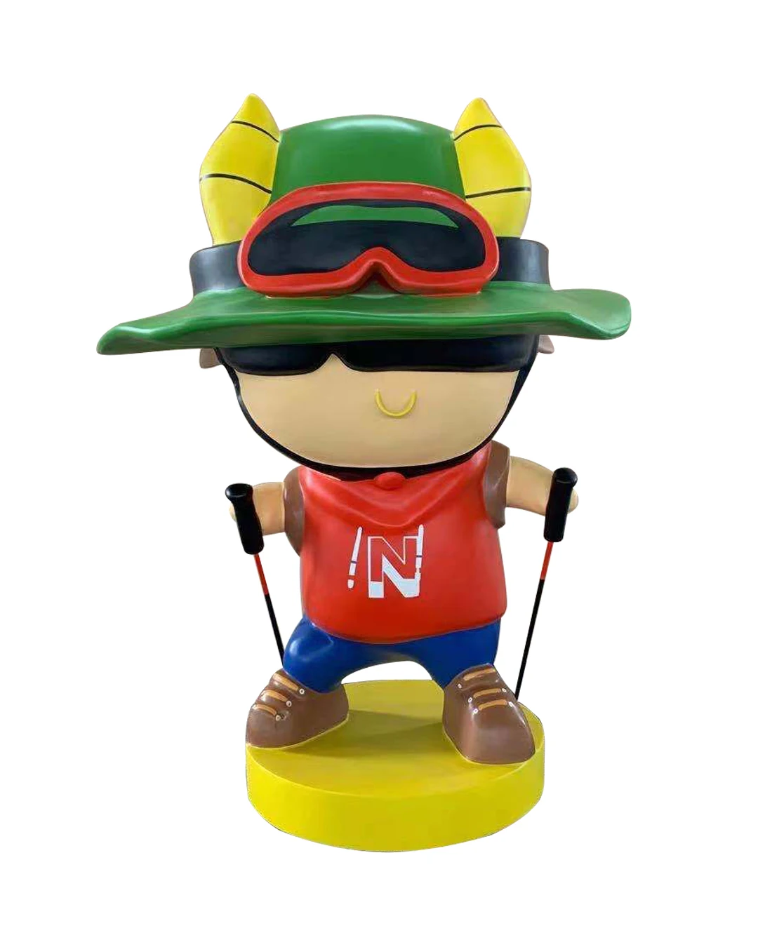 China Manufacturer Wholesale Resin Statues Cartoon Fiberglass Outdoor Modern Sculpture