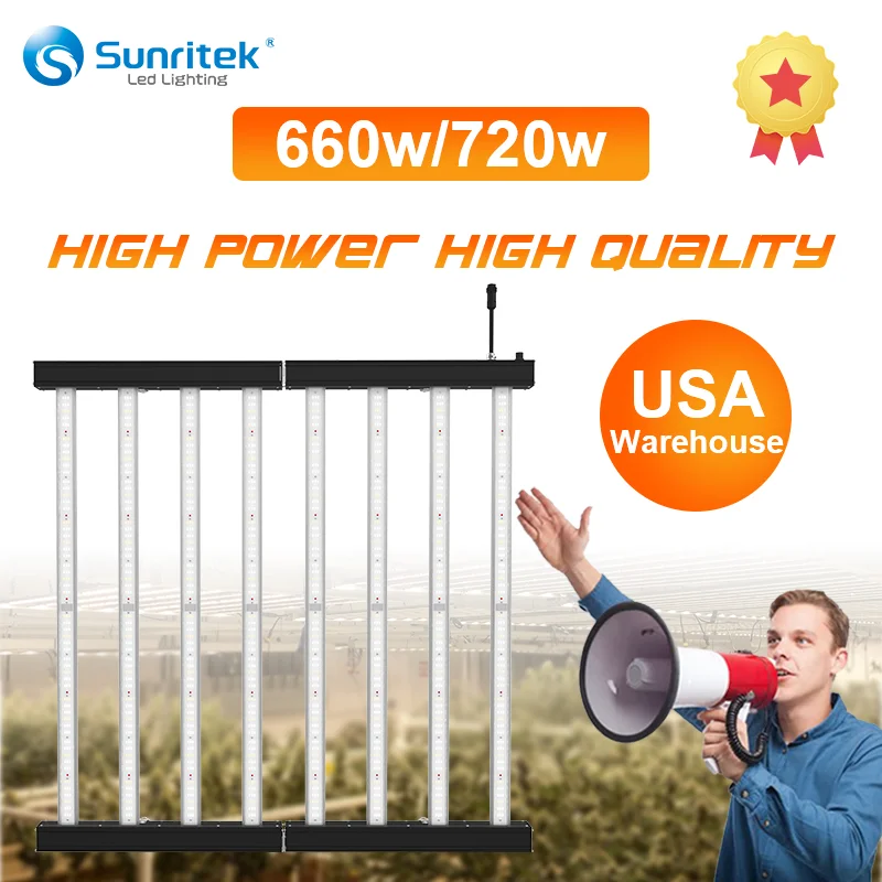 US Stock 4*4 720w led grow light europe grow lamps lm301h simulate sunset sunrise full spectrum led grow light for indoorplant