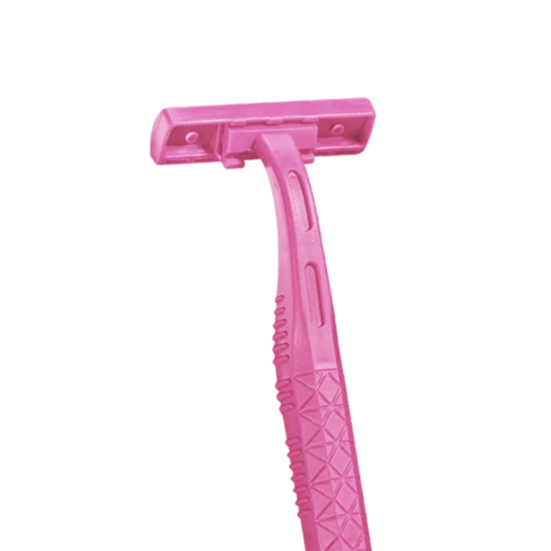 Lady Disposable twin blade shaving plastic disposable razor with cheap price and good quality