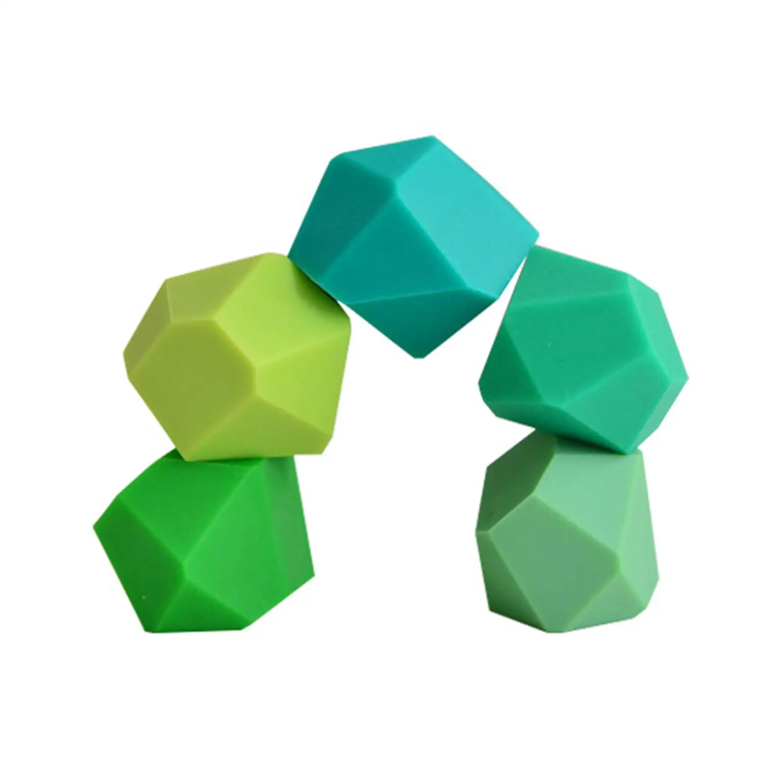 Силиконовые штабелируемые камни строительные блоки игрушки Монтессори красочная силиконовая галька набор для штабелирования